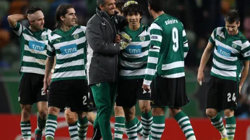 Fernández jugando en Portugal, conde se topó con su ídolo