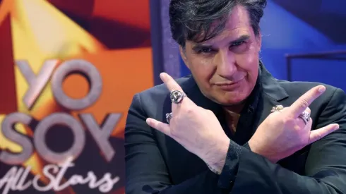 Jaime Coloma en el set de Yo Soy All Stars.