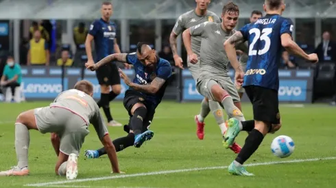 Arturo Vidal anotó su primer gol en la temporada y concretó un gran debut en el Inter de Milán