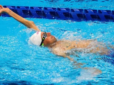 ¡Gigante! Alberto Abarza a la final de los 100 metros espalda