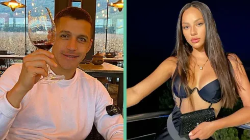 Alexis Sánchez junto a Katerina Safarova.