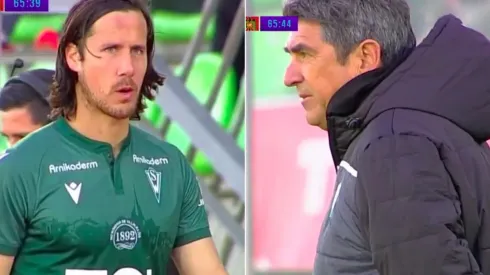 Francisco Alarcón salió frustradísimo y se descargó con su DT, Emiliano Astorga.