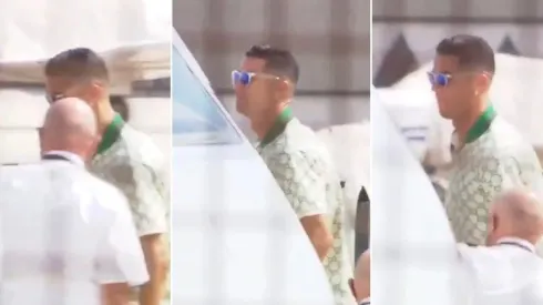 CR7 dejó Italia en su aeronave privada este viernes.