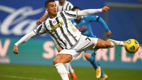 during the Italian PS5 Supercup match between Juventus and SSC Napoli at Mapei Stadium - Citta' del Tricolore on January 20, 2021 in Reggio nell'Emilia, Italy.-Not Released (NR)