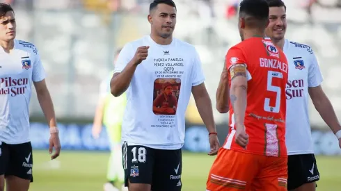 Iván Morales y su especial camiseta.