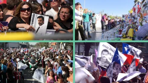 Imágenes del documental El cariño de un país, que exhibirá TVN este jueves.