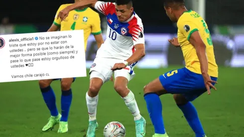 Alexis Sánchez y su tristeza por no defender a Chile ante Brasil