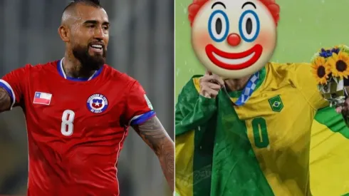 Arturo Vidal masacró a Richarlison y lo tildó de payaso en redes sociales, todo con el emoji correspondiente en la cara del brasilero.