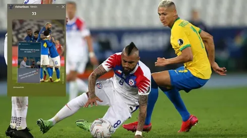 Richarlison se burla otra vez: Chile y Vidal las nuevas víctimas del ácido brasileño.