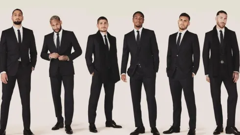Los jugadores del PSG participaron en una sesión fotográfica con la marca Dior