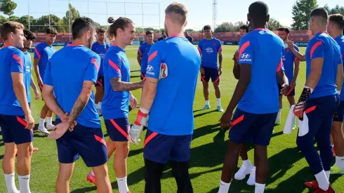Antoine Griezmann se reencontró con muchos de sus excompañeros.