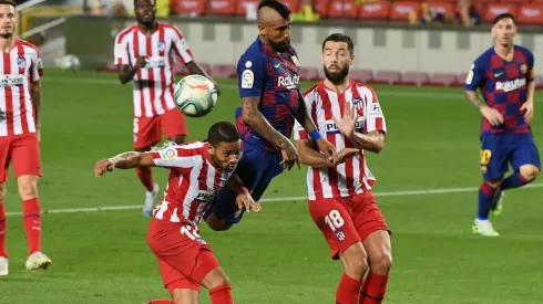 Vidal jugó varios partidos de delantero en Barcelona