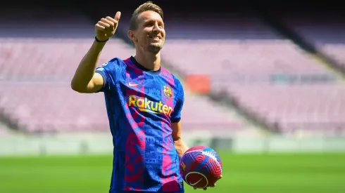 Luuk de Jong presentado en el Barcelona