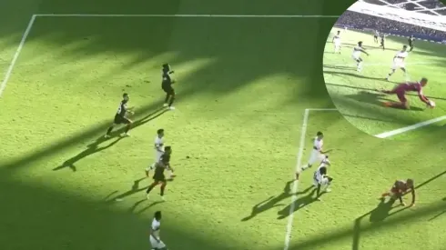 De manera insólita no entró el gol de Rafael Santos Borré.