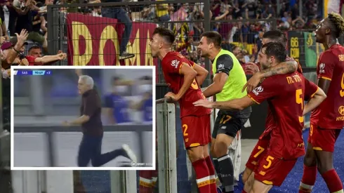 Mourinho celebra la tercera victoria al hilo de la Roma