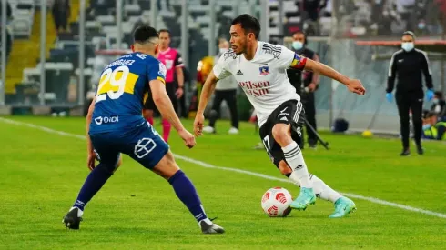 Colo Colo ante Everton en su partido en el estadio Monumental.
