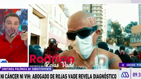 José Antonio Neme en el momento de su indignación por Rodrigo Rojas Vade.