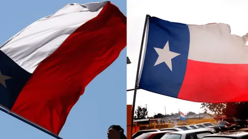 Bandera de Chile y bandera de Texas
