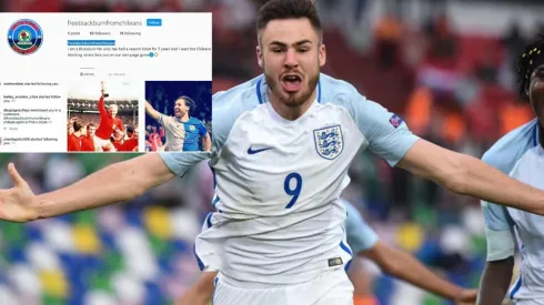 Ben Brereton con la camiseta de Inglaterra