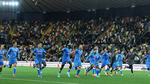 Napoli celebra tras golear al Udinese