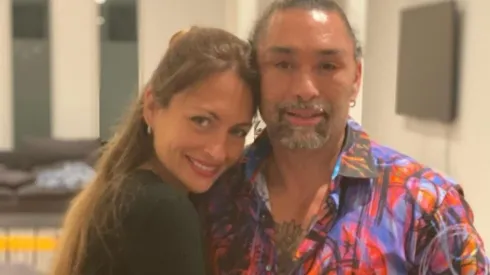 Paula Pavic junto a Marcelo Chino Ríos.