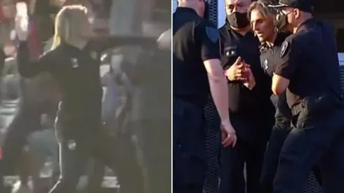 El ex ayudante de Sampaoli perdió el control tras caer ante San Lorenzo.