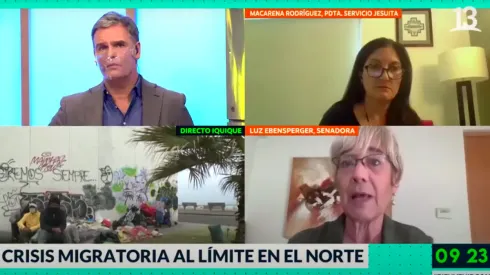 El tenso momento que se vivió en Bienvenidos con Amaro Gómez-Pablos y la senadora Luz Ebensperger.