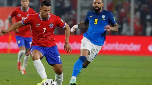 Iván Morales fue titular frente a Brasil en Santiago