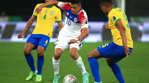 Alexis Sánchez regresa a la selección chilena tras el partido por Brasil en la Copa América, aunque en la interna preocupan los pocos minutos sumados en Inter. Foto: Getty Images
