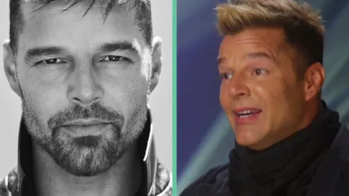 Ricky Martin en dos momentos.