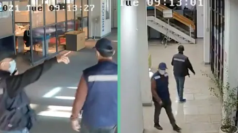 Los dos individuos que entraron a las dependencias de La Red.