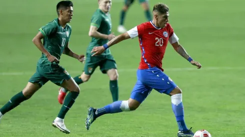 Palacios con la camiseta de la selección chilena frente a Bolivia