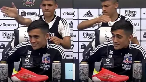 Los jóvenes talentos albos sacaron risas este jueves en rueda de prensa.