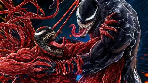 Carnage y Venom en una lucha para el poster IMAX de Venom: Let there be Carnage.