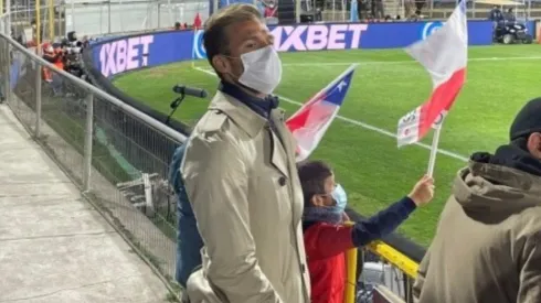 Christian Santos estuvo presente en San Carlos de Apoquindo apoyando a Venezuela