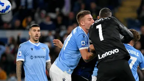 Una trifulca se armó sobre en el partido entre Lazio e Inter de Milán.