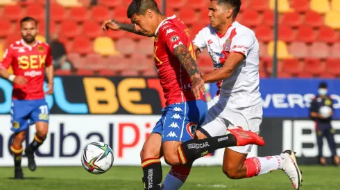 Patricio Rubio logró abrir el marcador con un fuerte zurdazo dentro del área.