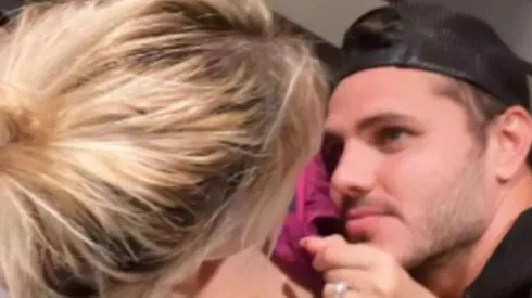 Mauro Icardi y Wanda Nara en su última foto de Instagram