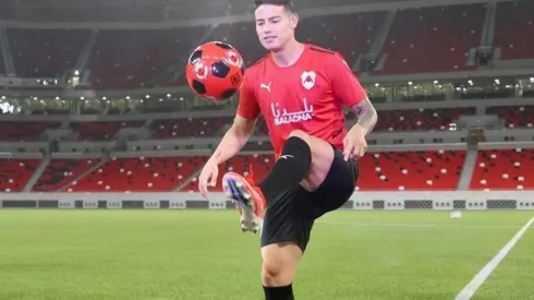 El colombiano fue estelar en la dura derrota de su equipo en Qatar.
