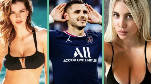 Los protagonistas del triángulo amoroso: China Suárez, Mauro Icardi y Wanda Nara.