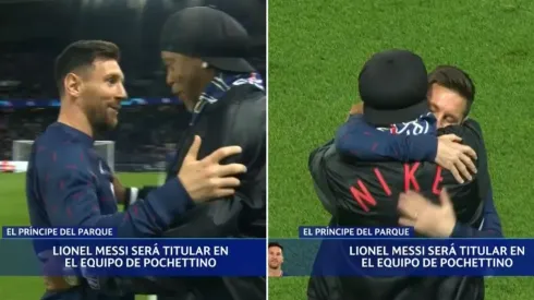 Lionel Messi y Ronaldinho protagonizaron un hermoso momento.