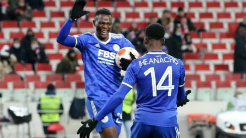 Patson Daka anotó cuatro goles para el triunfo del Leicester City en Europa League