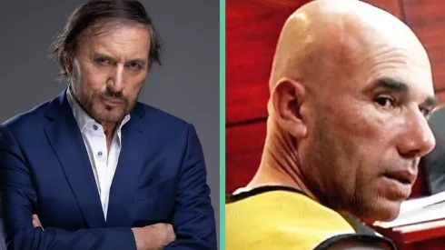 Carlos Pinto junto al verdadero Pablo Aravena Garcés, el protagonista del primer capítulo de Mea Culpa, el regreso.