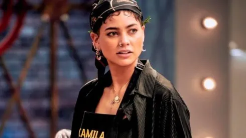 Camila Recabarren en el momento de su eliminación de Masterchef Celebrity.