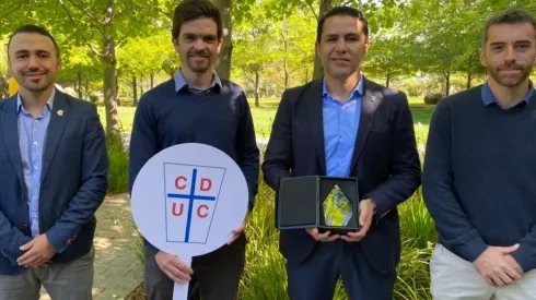El Gerente General de Cruzados, Juan Pablo Pareja, agradeció la entrega del importante galardón