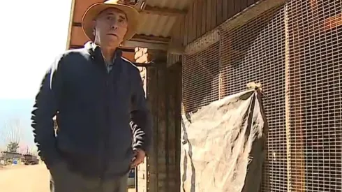 Nelson Acosta en su campo en San Vicente de Tagua Tagua