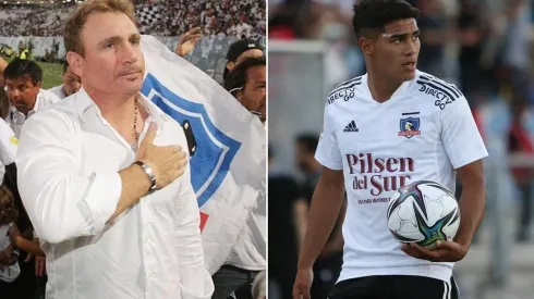 El ídolo albo aplaudió a los muchachos que salieron a jugar ante Audax.