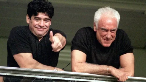 Diego Maradona y Guillermo Coppola.