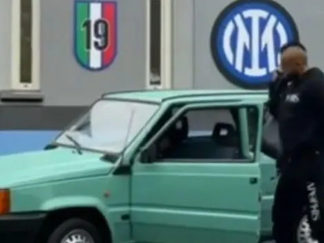 James le tira onda al nuevo Fiat Panda del "King"