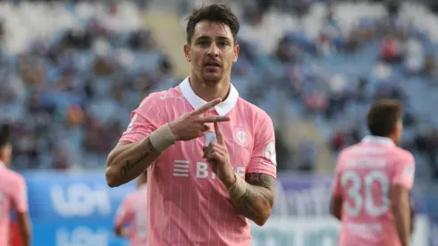 Fernando Zampedri celebró con la "F" de Fernanda, su esposa.